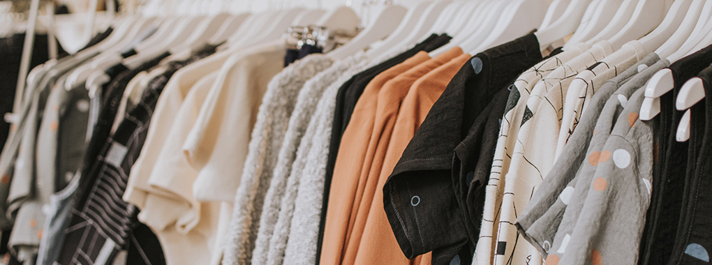 Customers exploring textile options in store
